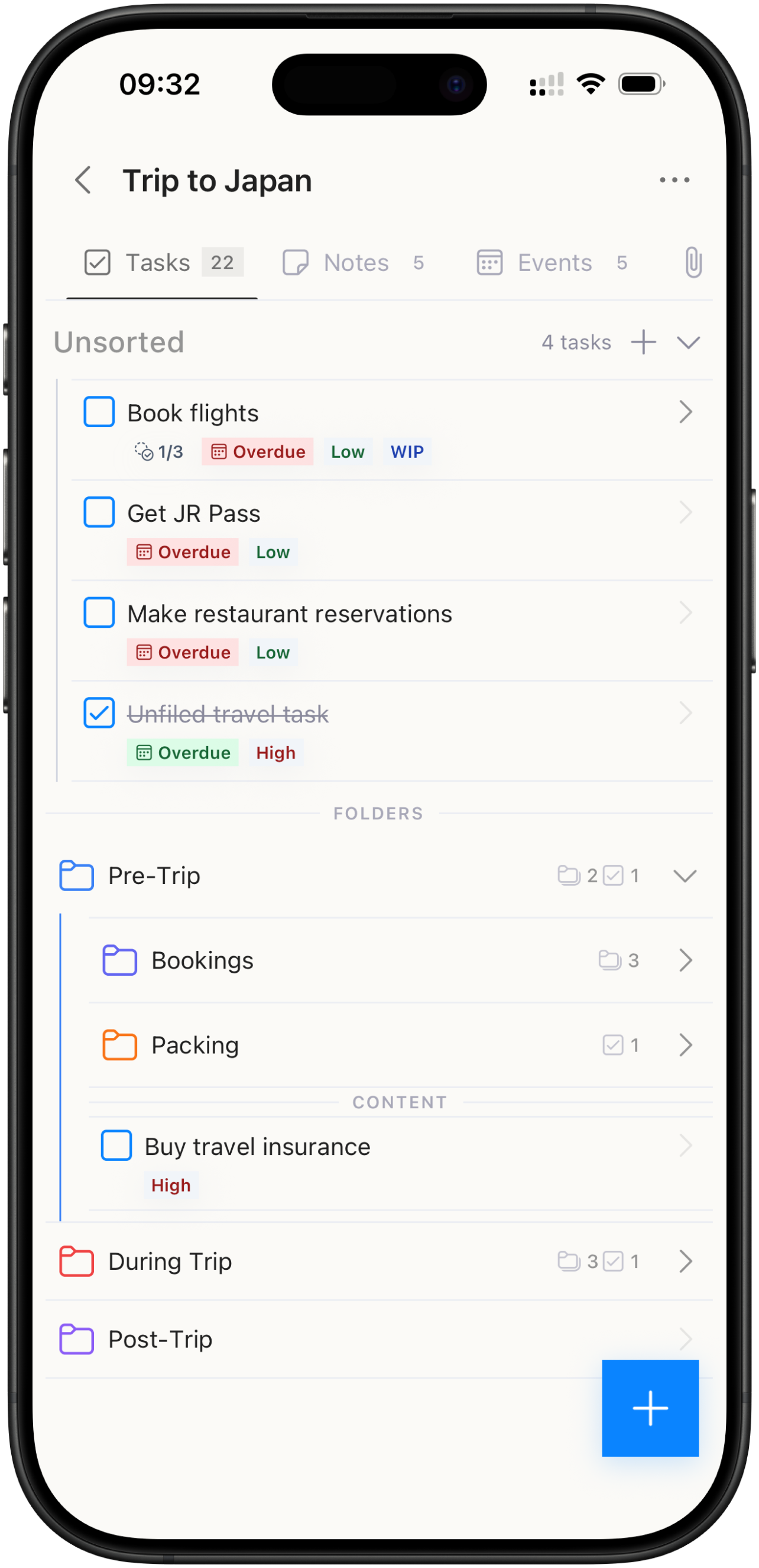 Brainee tasks feature screenshot